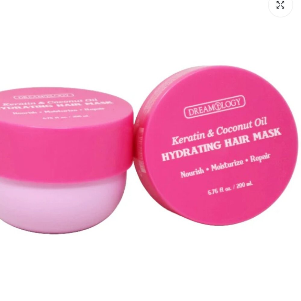 Dreamology Hydrating Hair Mask - Pink: Nourish Moisturize & Repair